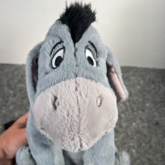 15" Disney Store Plush Grey Eeyore Detachable Tail Winnie The Pooh Friend Toy - Picture 10 of 11